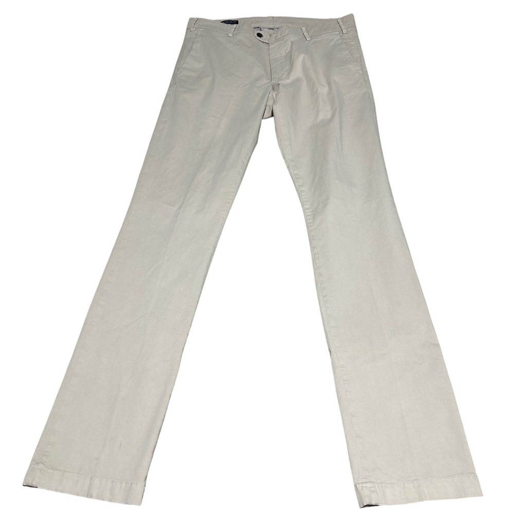 Peter Millar Crown Crafted Pants Mens 35 34 Beige Chino Luxury Cotton Blend